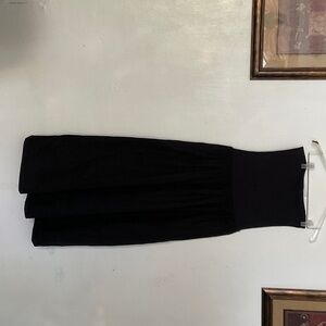 Elegant Black Strapless Dress